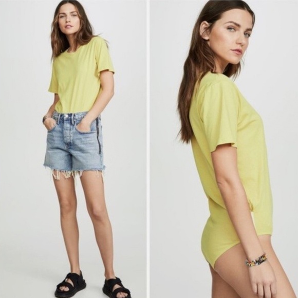 Free People Tops - Free People In My Tee Bodysuit, New Pear Color